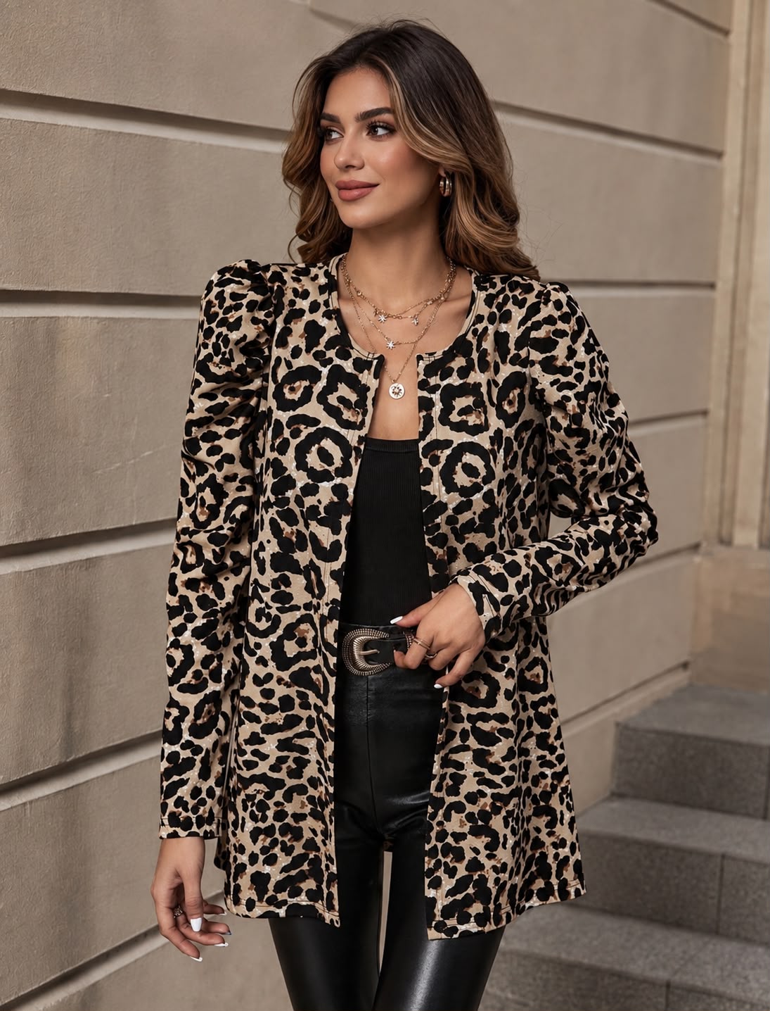 Blazer Léopard Chic – Élégance Audacieuse