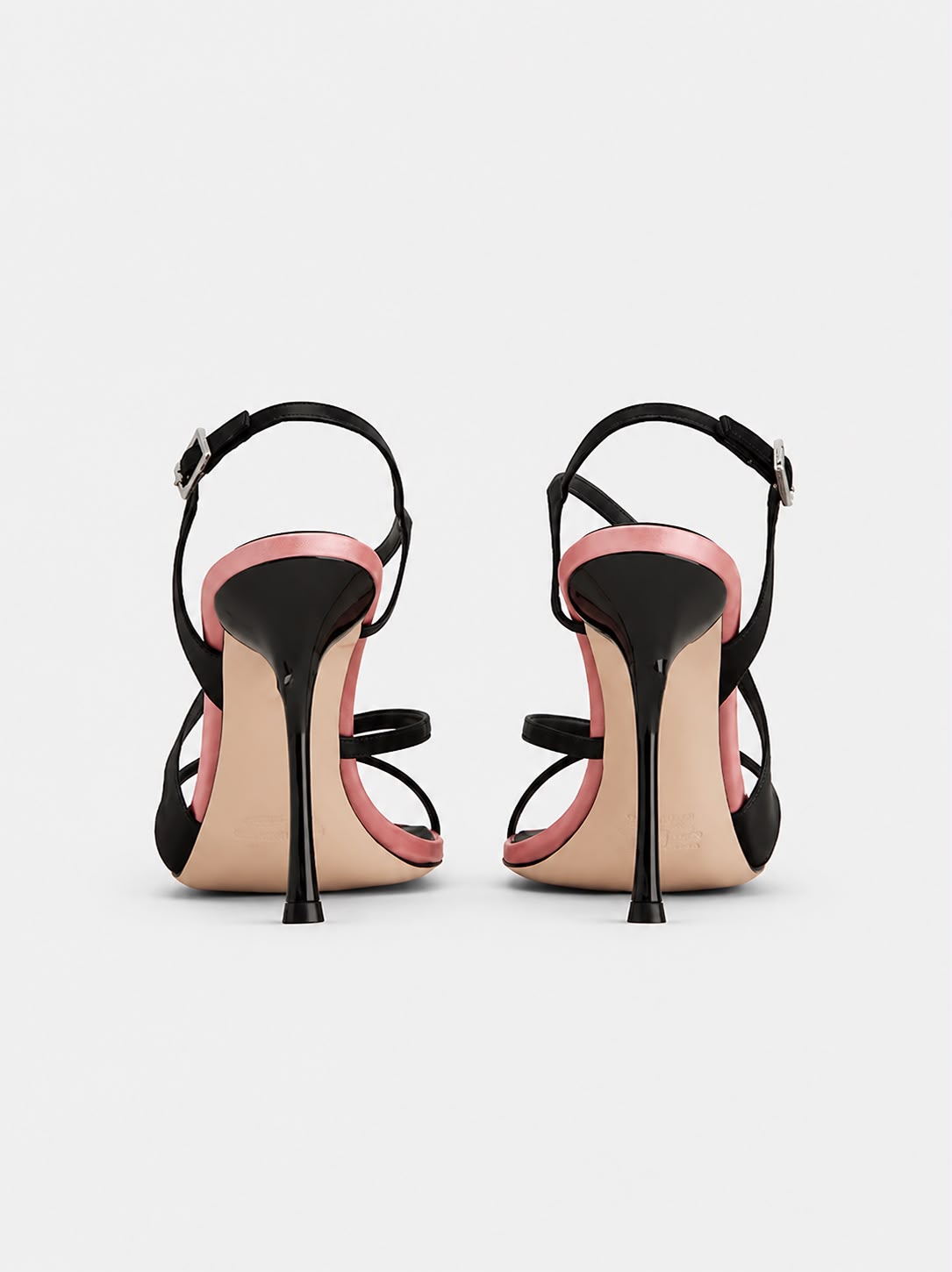 Sandales à Talon Aiguille avec Brides Élégantes et Fermeture Réglable