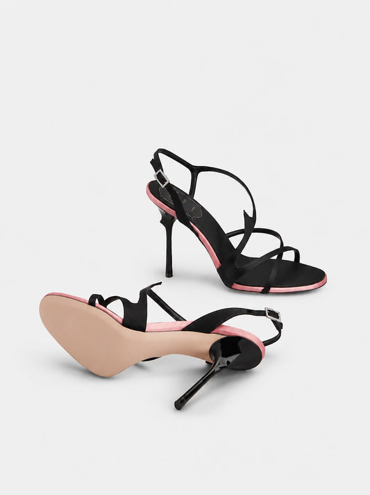 Sandales à Talon Aiguille avec Brides Élégantes