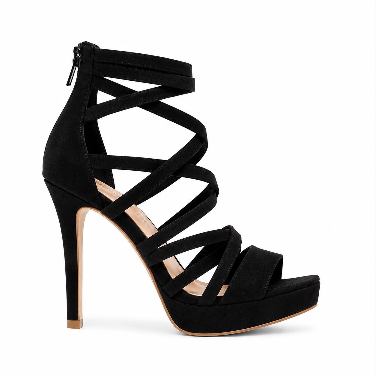 Sandales à Talons Gladiateur avec Brides Croisées