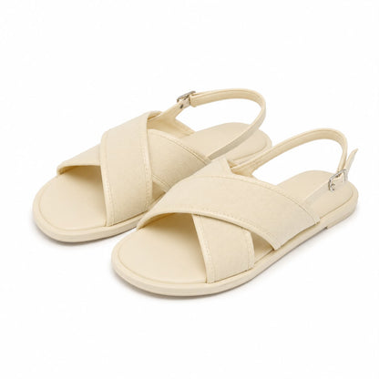 Sandales Plates Élégantes à Brides Croisées