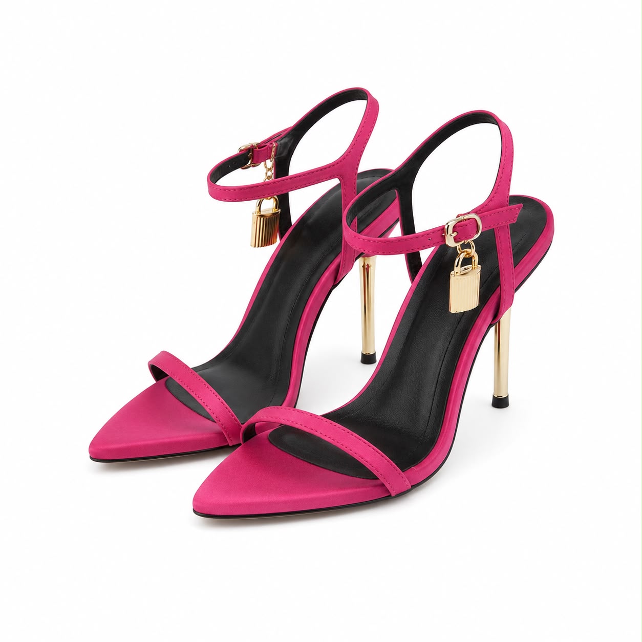 Sandales à talons aiguilles avec bride de cheville – Élégance moderne