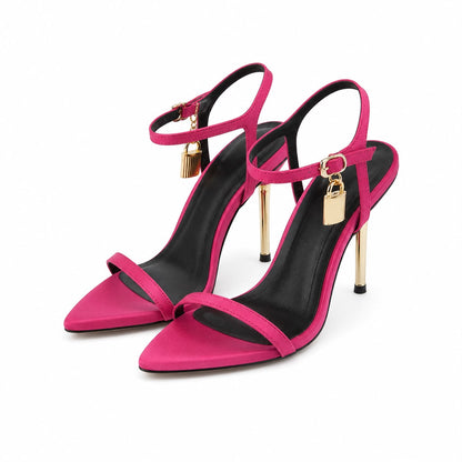 Sandales à talons aiguilles avec bride de cheville – Élégance moderne