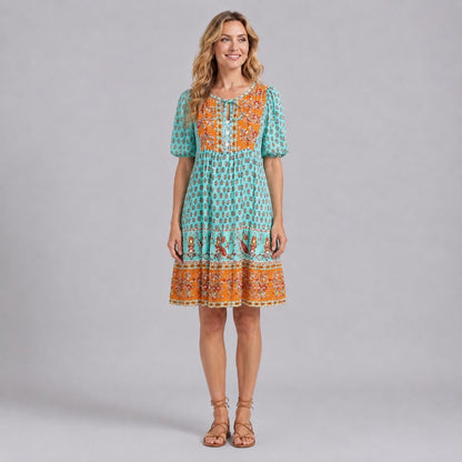 Robe Bohème Imprimée