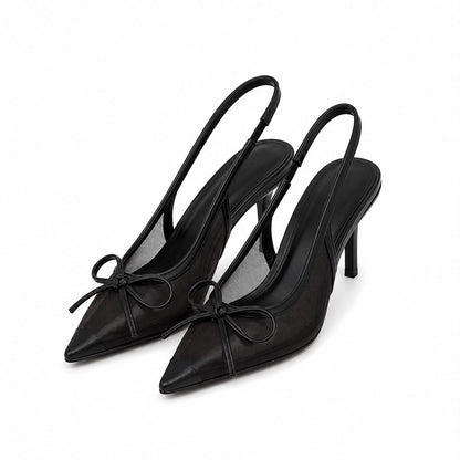 Escarpins Slingback en Tulle Transparent